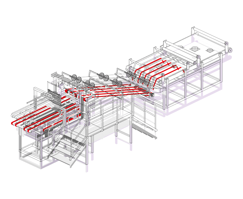 Automatic transfer for flat die-cutting